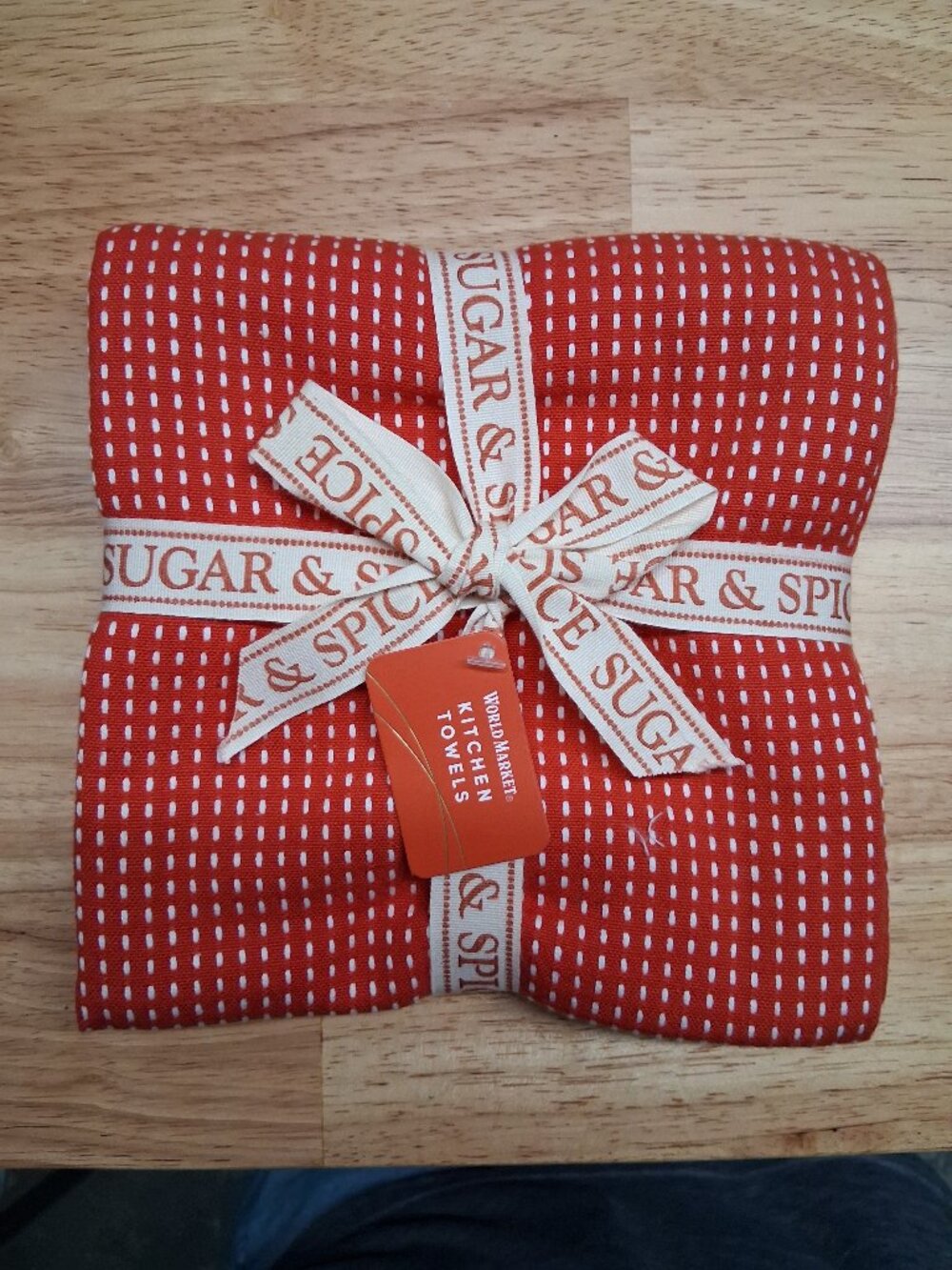 Holiday Dishtowel Set, World Market, Holiday Plaid Collection